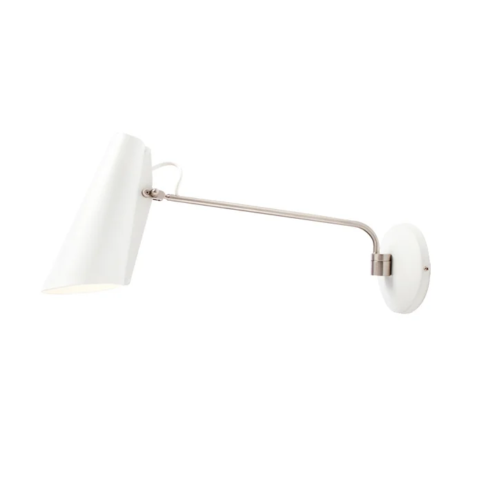 The Birdy Wall light long from Northern in white / metallic