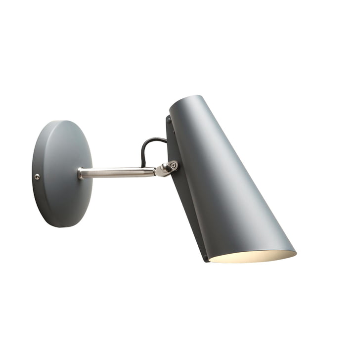 The Birdy Wall light short from Northern in grey / metallic