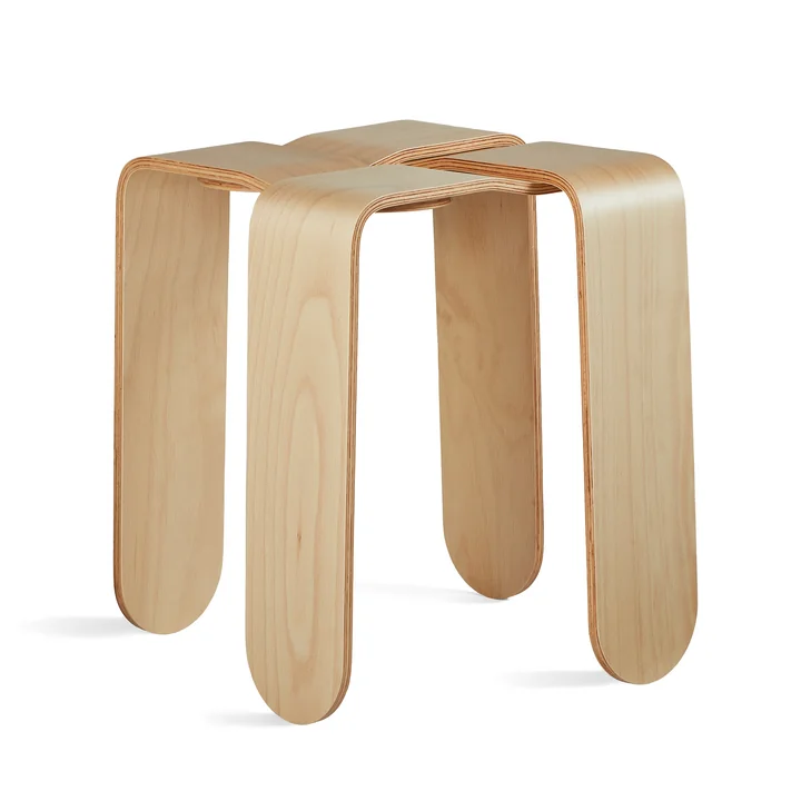 The Criss Cross stool from Frederik Roijé in beech nature