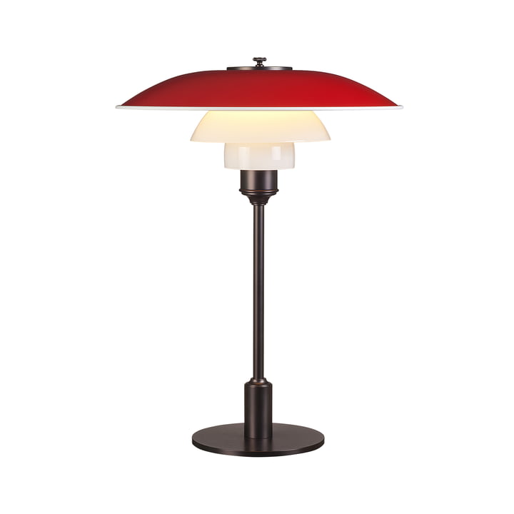 Table lamp PH 3½-2½ by Louis Poulsen in red