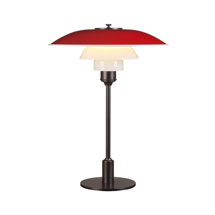 Table lamp PH 3½-2½ by Louis Poulsen in red