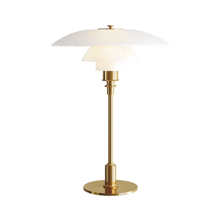 Table lamp PH 3½-2½ by Louis Poulsen in brass