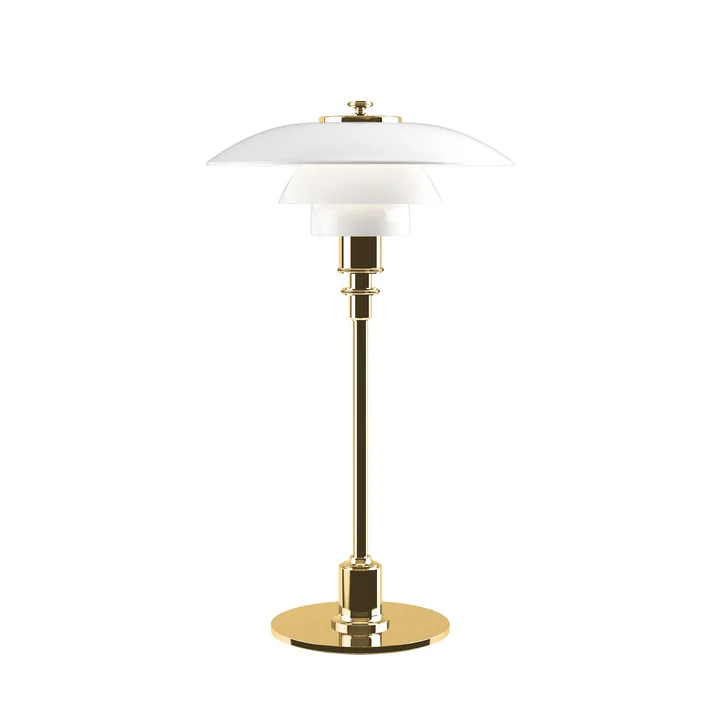 PH 2/1 table lamp from Louis Poulsen in brass
