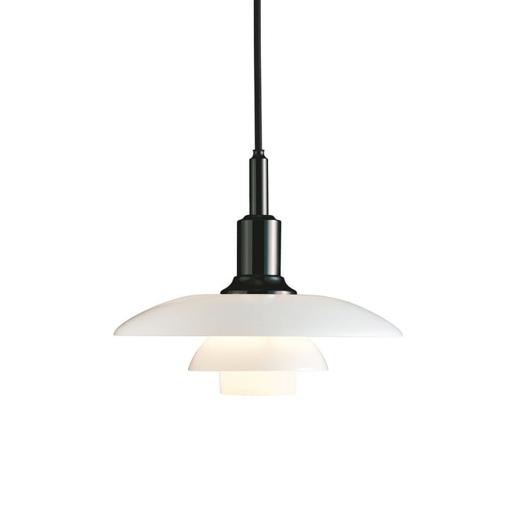 PH 3/2 pendant lamp by Louis Poulsen in black chrome