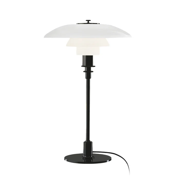 PH 3/2 table lamp from Louis Poulsen in black chrome finish