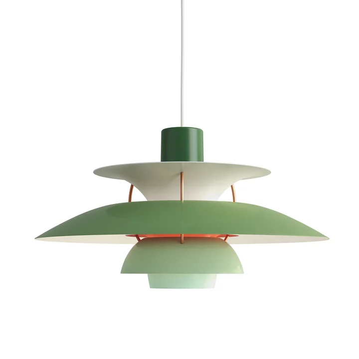 The Louis Poulsen - PH 5 pendant light in hues of green