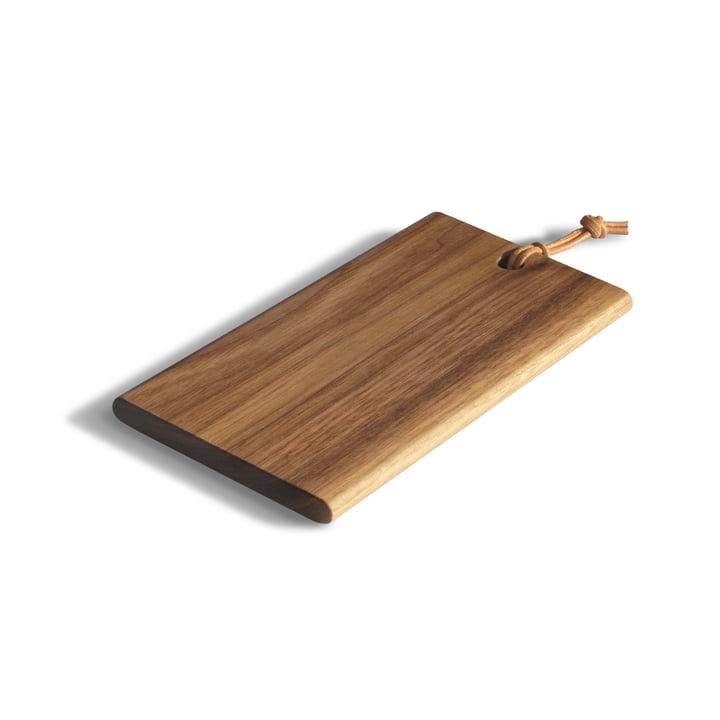 The Tiny cutting board from side by side oiled in walnut, 15 x 7.7 cm