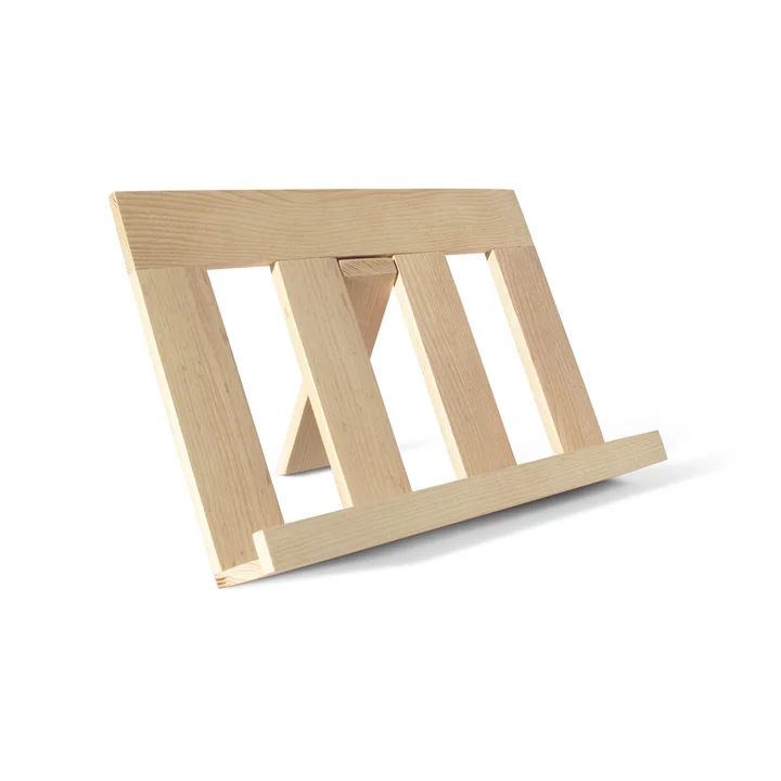 The book stand / cookbookkeeper of side by side in ash