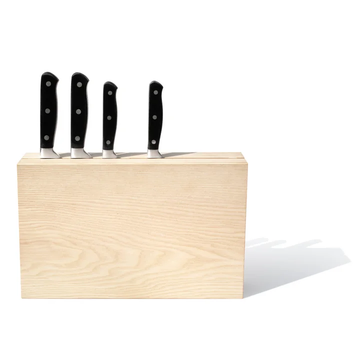 The Timber Twin knife block from side by side offers space for 8 knives