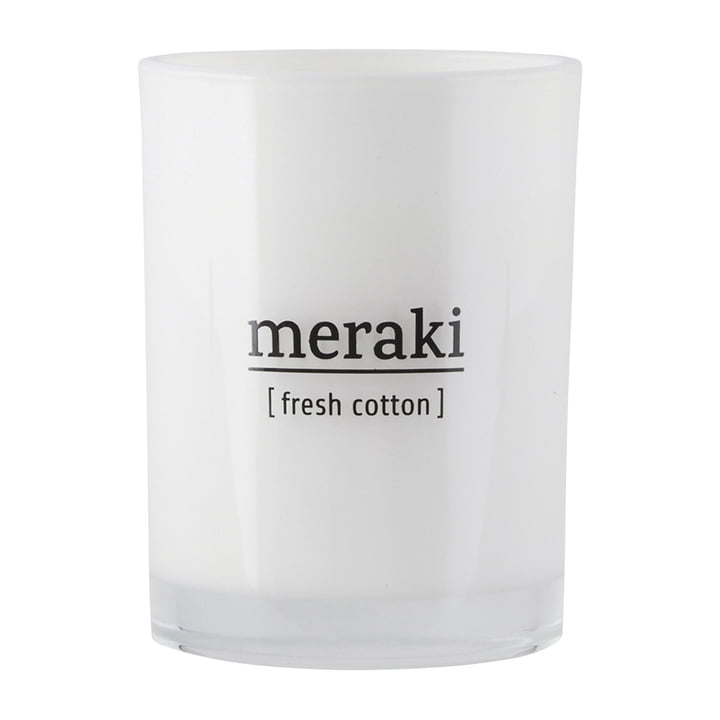 The scented candle Fresh Cotton from Meraki , Ø 8 cm