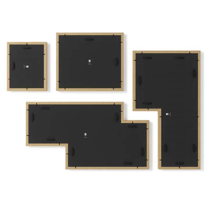 The Mingle Gallery picture frame from Umbra in nature offers space for pictures of different sizes