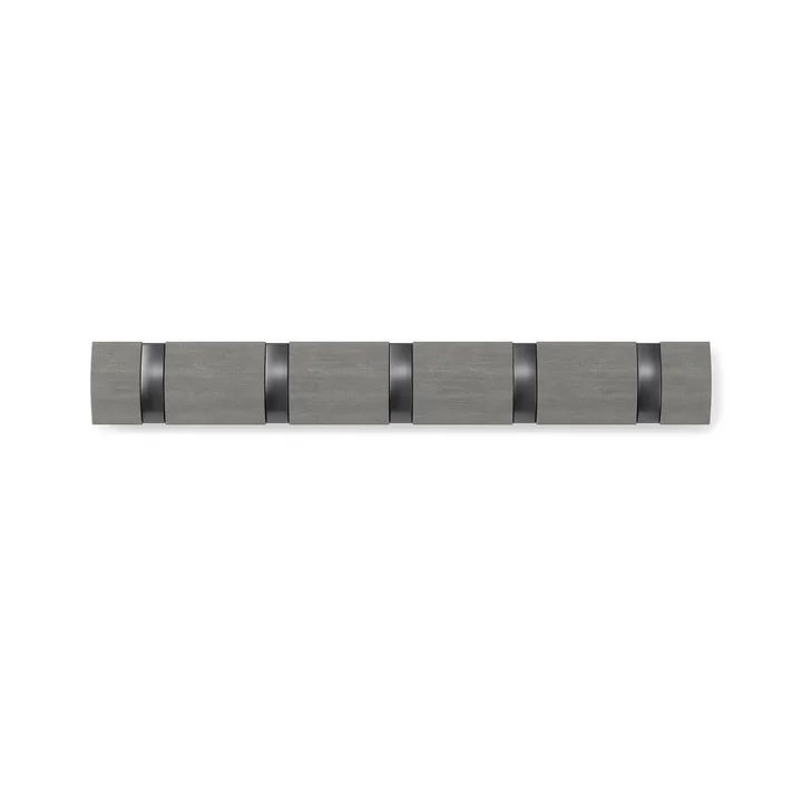 The Flip Hook 5er coat rack from Umbra in grey / pewter