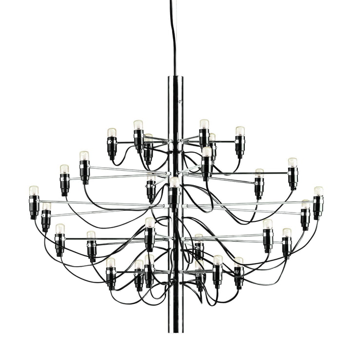 The chandelier 2097/30 from Flos in chrome