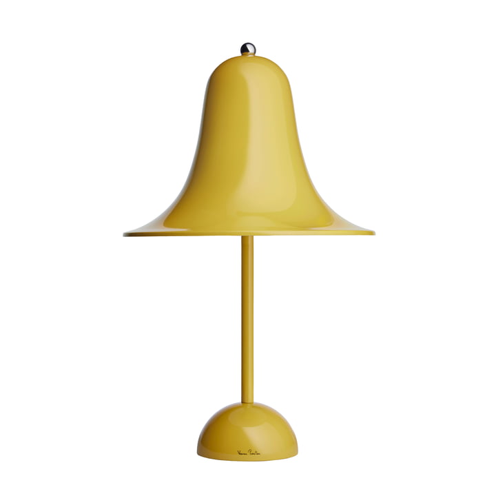 The Pantop table lamp from Verpan in yellow