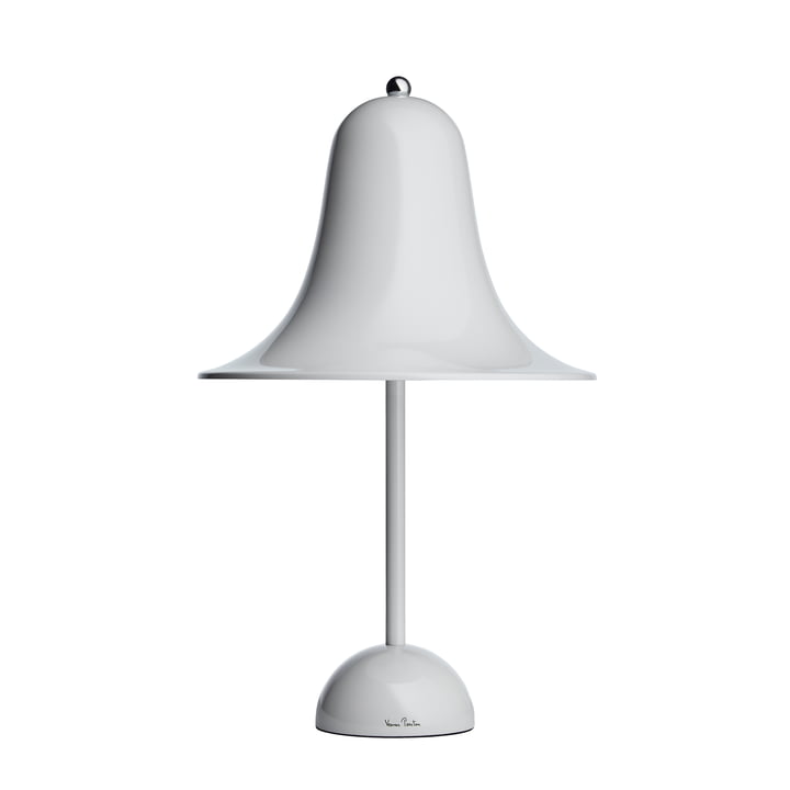 The Pantop table lamp by Verpan in mint grey