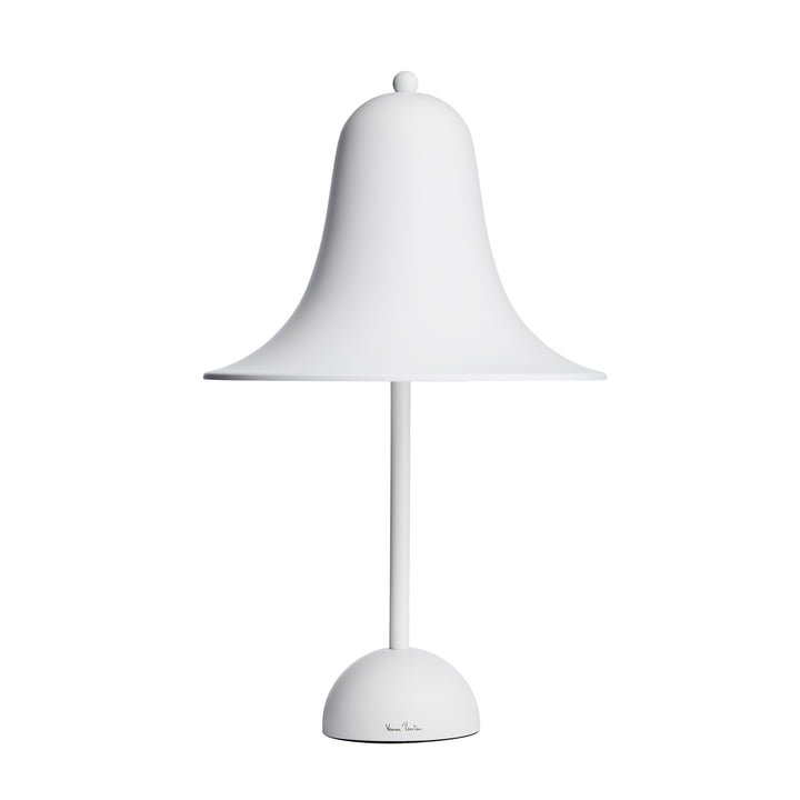 The Pantop table lamp from Verpan in white matt