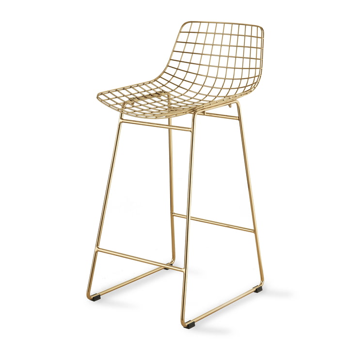 Wire Bar chair, brass from HKliving