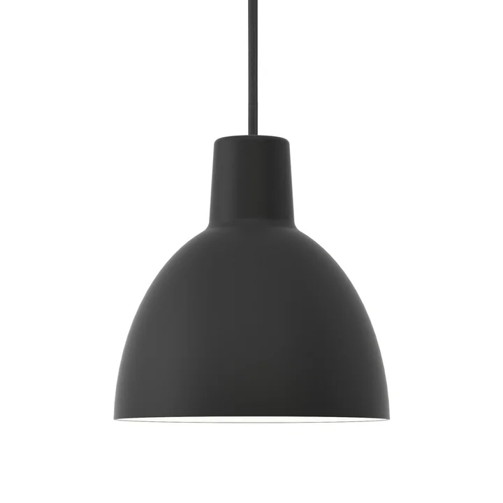 Toldbod 400 Pendant light from Louis Poulsen in black (supply line black)