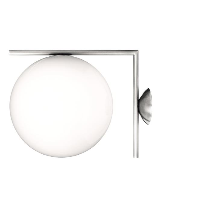 IC C / W2 BRO wall and ceiling lamp by Flos in chrome