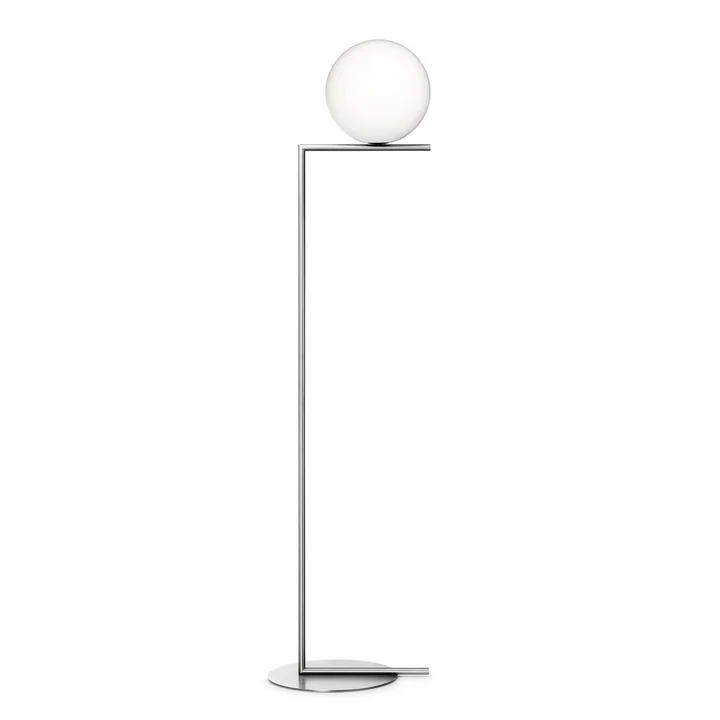 IC F2 BRO floor lamp from Flos in chrome
