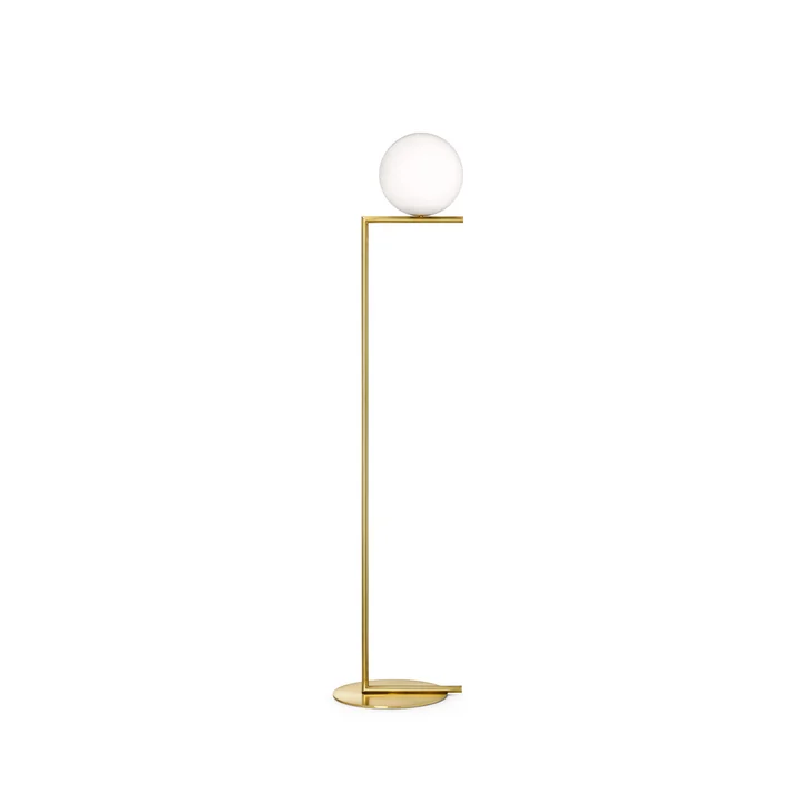 IC F1 BRO floor lamp from Flos in brass