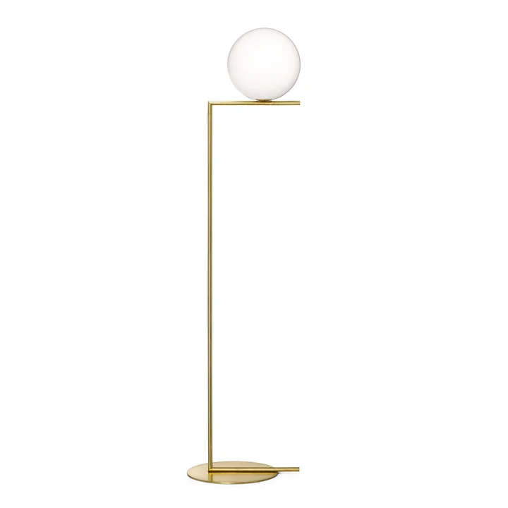 IC F2 BRO floor lamp from Flos in brushed brass