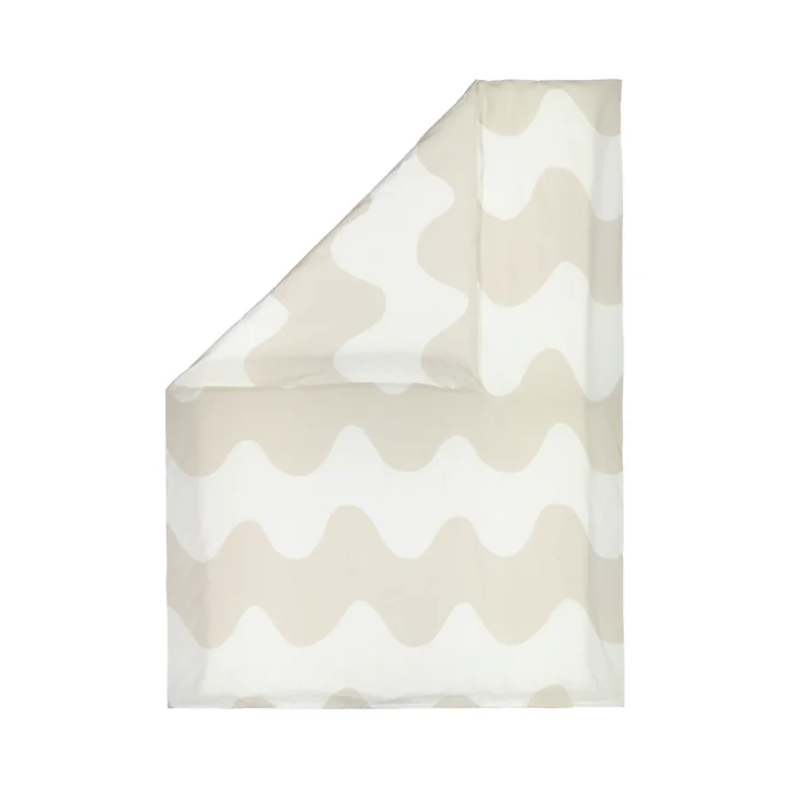The Lokki duvet cover from Marimekko in white / beige