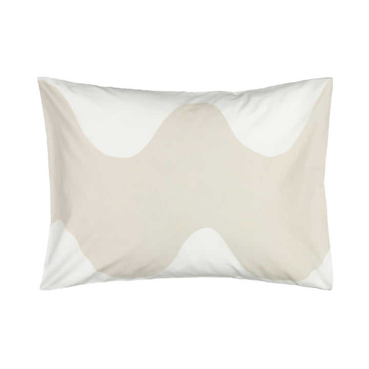 The Lokki pillowcase from Marimekko in white / beige