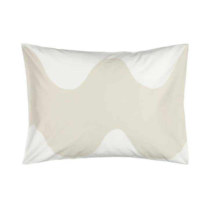 The Lokki pillowcase from Marimekko in white / beige