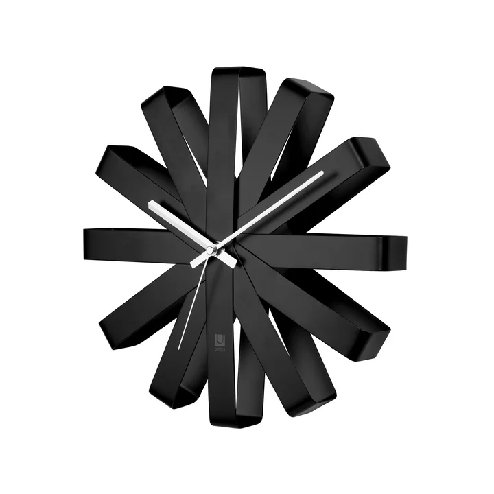 Ribbon Wall clock, black from Umbra