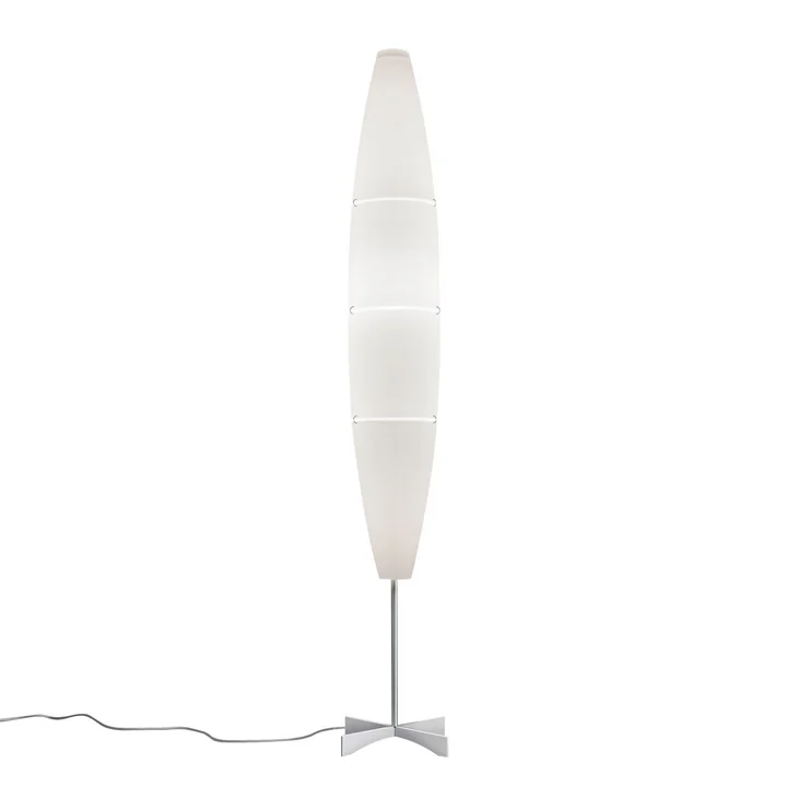 Foscarini - Havana Stehleuchte with dimmer, Chrome / white