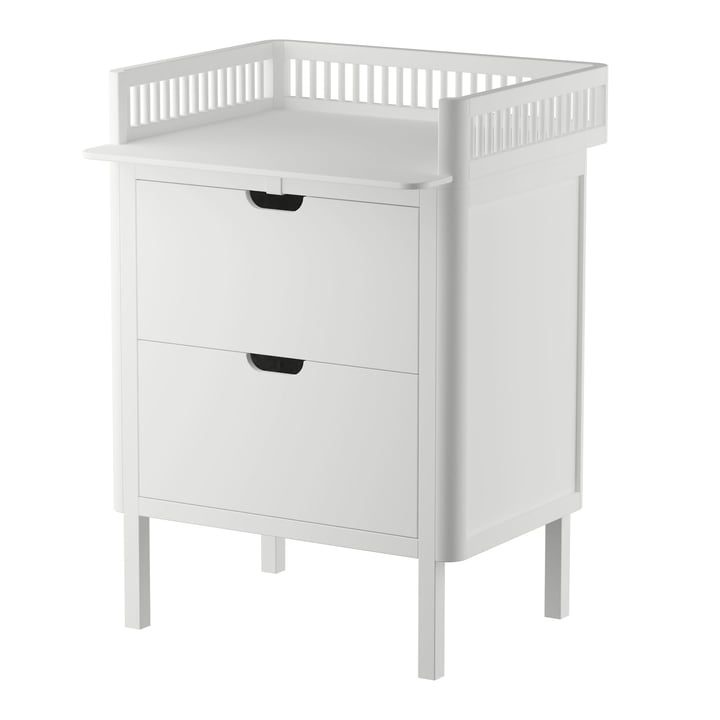 Changing unit with drawers from Sebra in classic white