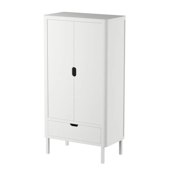 The children's wardrobe 2-door from Sebra in classic white