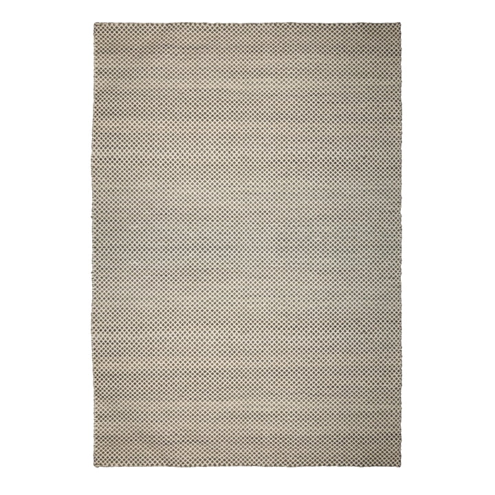Kelim carpet in diamond pattern from Collection in offwhite / black