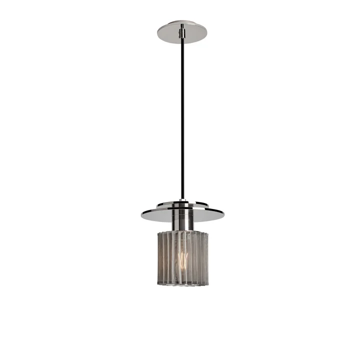 The In the Sun pendant light by DCW in mesh silver, Ø 190 mm