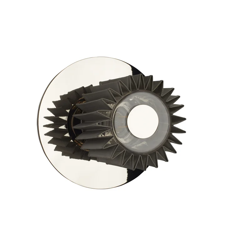 The In the Sun wall lamp by DCW in mesh silver, Ø 190 mm