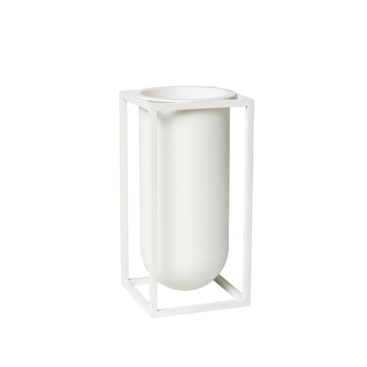 Kubus Vase Lily, white from by Lassen