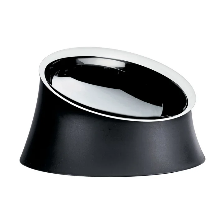 The Wowl dog bowl from Alessi in small, black