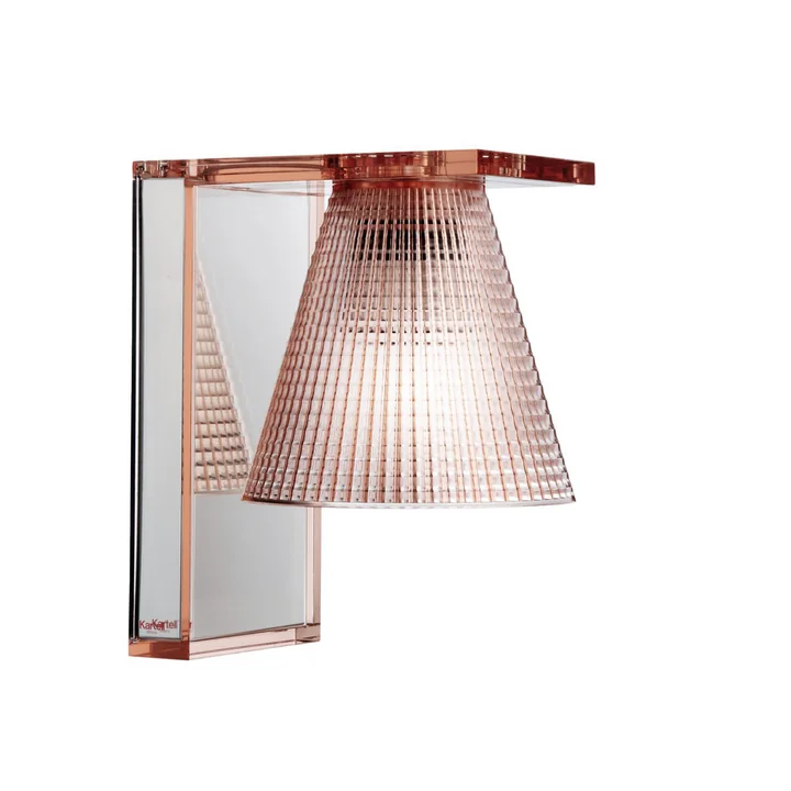 Light-Air Wall lamp from Kartell in crystal clear / pink