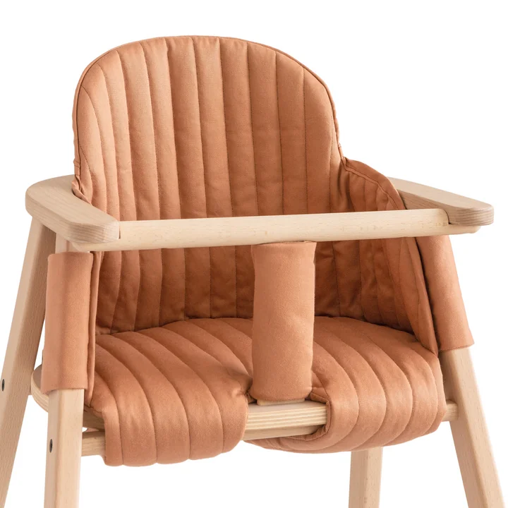 Cushion for Growing Green child chair from Nobodinoz in sienna brown