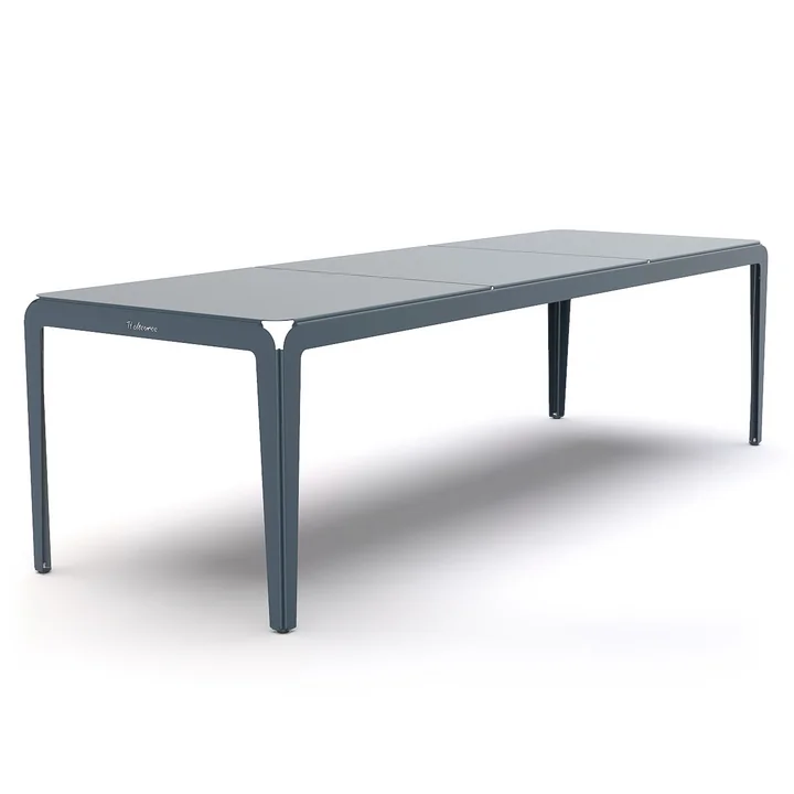 The Bended Table outdoor table from Weltevree , 270 x 90 cm, gray-blue