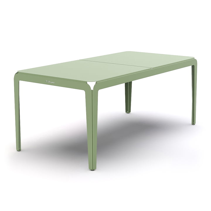 The Bended Table outdoor table from Weltevree , 180 x 90 cm, pale green