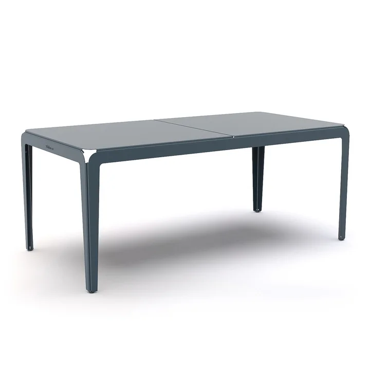 The Bended Table outdoor table from Weltevree , 180 x 90 cm, gray-blue