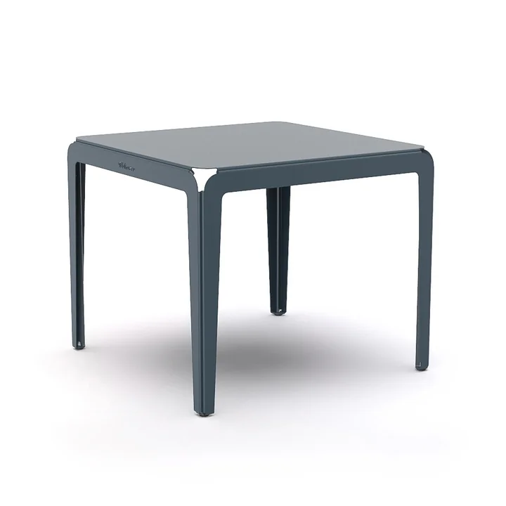 The Bended Table bistro table from Weltevree , 90 x 90 cm, gray-blue