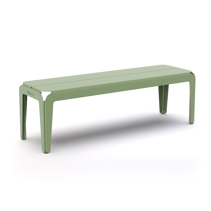 The Bended Bench bench from Weltevree , L 140 cm, pale green