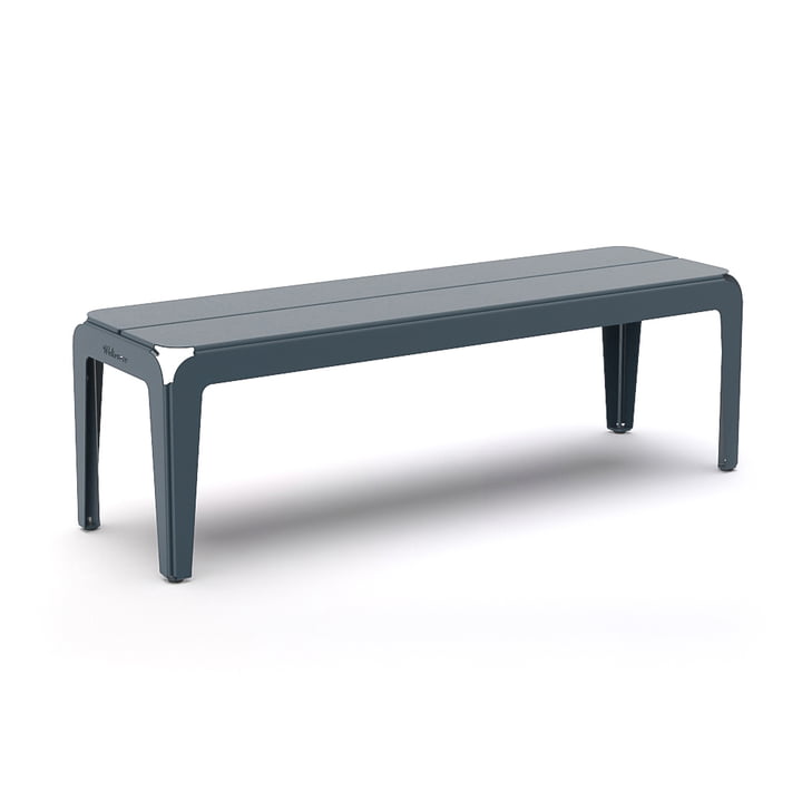 The Bended Bench bench from Weltevree , L 140 cm, grey-blue