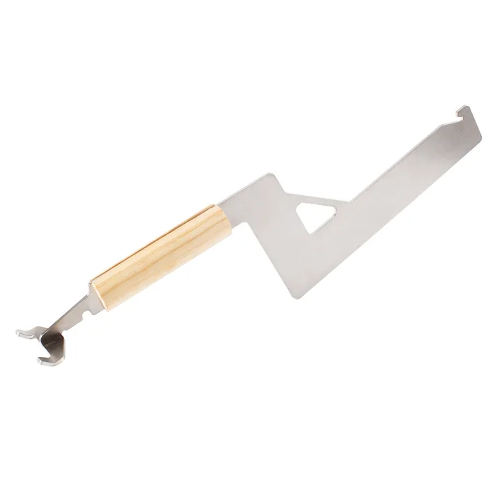 The charcoal pusher for the Outdoor steel stove from Weltevree