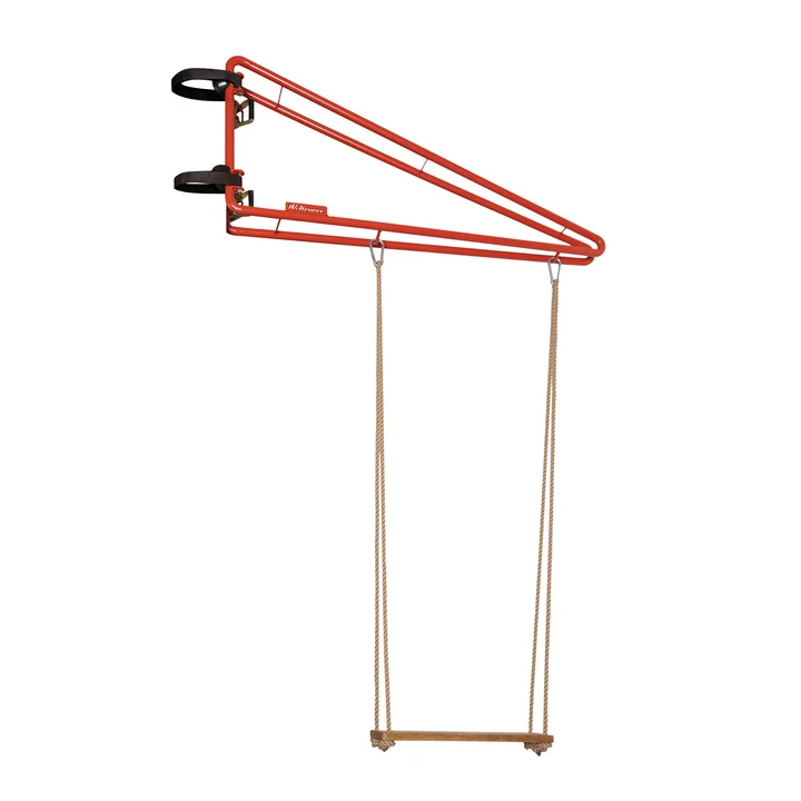 The Swing swing from Weltevree in coral red