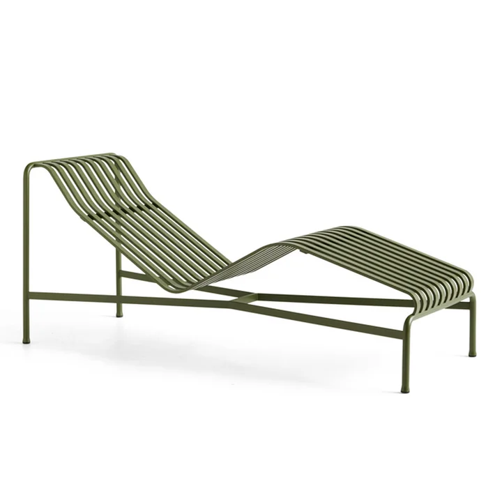 Palissade Chaise Longue Deck chair, olive from HAY