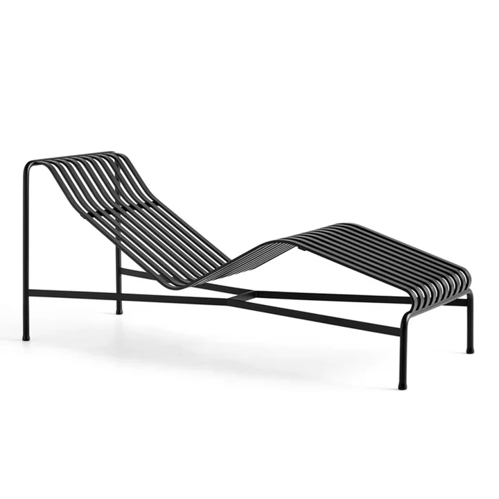 Palissade Chaise Longue Deck chair, anthracite from HAY